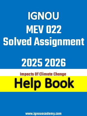 IGNOU MEV 022 Solved Assignment 2025 2026